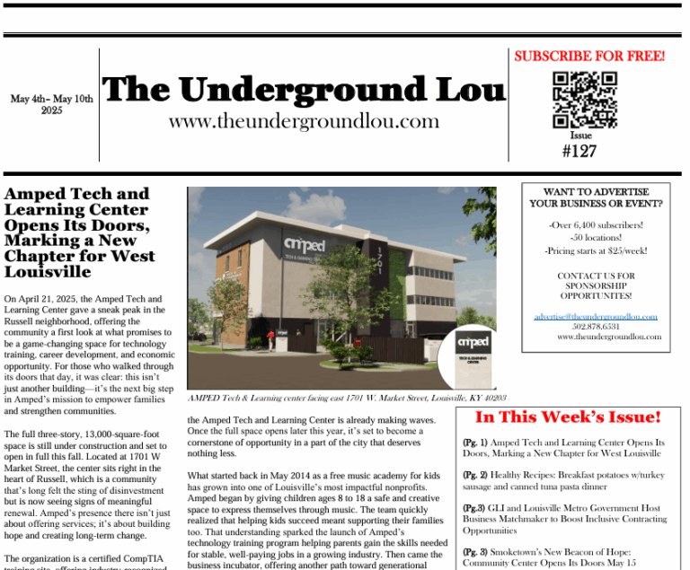 Issue #127: AMPED Tech Center, Smoketown Community Center & more