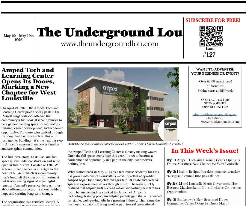 Issue #127: AMPED Tech Center, Smoketown Community Center & more