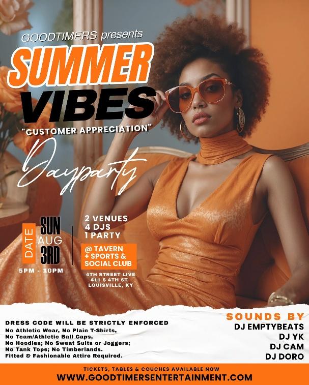 GOODTIMERS presents Summer Vibes